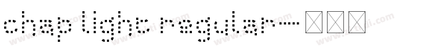 Chap Light Regular字体转换